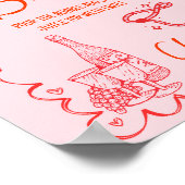 Nashville Last Rodeo Mimosa Bar Table Sign Poster (Ecke)