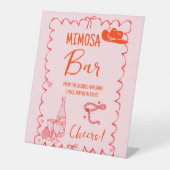 Nashville Last Rodeo Mimosa Bar Table Sign Sockelschild (Vorderseite)