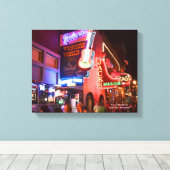 Nashville Lower Broadway Wrapped Canvas Prints Leinwanddruck (Insitu (Holzboden))