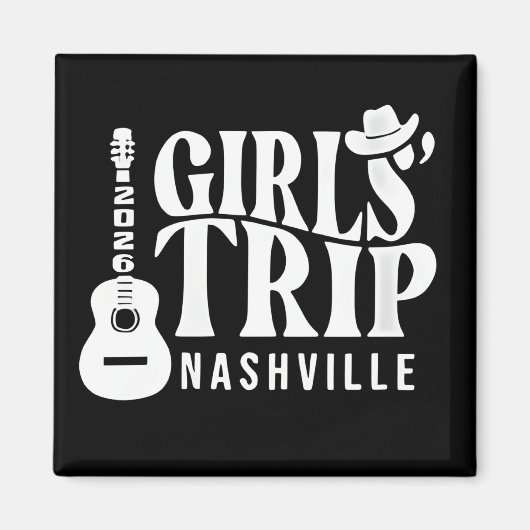 Nashville Mädchen Reise 2026 Magnet (Vorne)