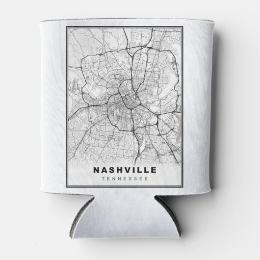 Nashville Map Dosenkühler (Vorderseite)
