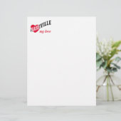 Nashville meine Liebe Briefbogen (Stehend Vorderseite)