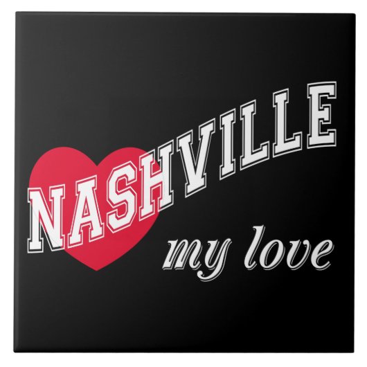 Nashville meine Liebe Fliese (Vorderseite)
