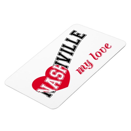 Nashville meine Liebe Magnet (Linke Seite)