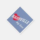Nashville meine Liebe Serviette (Ecke)