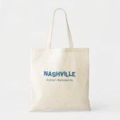 Nashville Modern Minimalistisch Blue Bachelorette Tragetasche (Vorne)