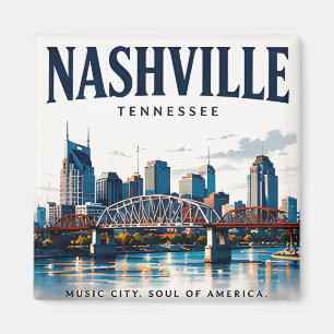 Nashville Music City Geist Magnet
