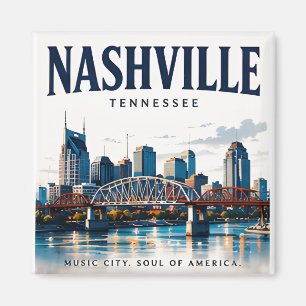 Nashville Music City Geist Magnet