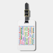 Nashville Music City Gepäckanhänger (Vorderseite vertikal)