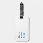 Nashville Music City Gepäckanhänger (Rückseite vertikal)