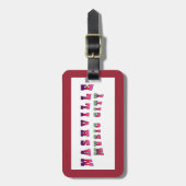 Nashville Music City Gepäckanhänger (Vorderseite vertikal)