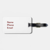 Nashville Music City Gepäckanhänger (Rückseite horizontal)