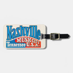 Nashville Music City Gepäckanhänger