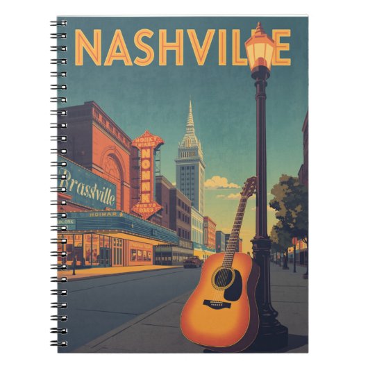Nashville Music City Notizblock (Vorderseite)