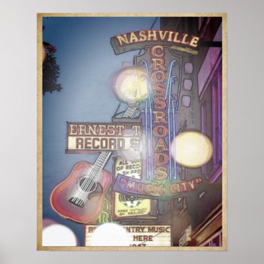 Nashville Music City Poster (Vorne)