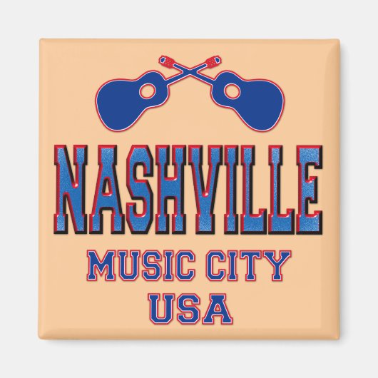 Nashville, Music City USA Magnet (Vorne)
