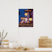 Nashville Music City USA Poster (Küche)