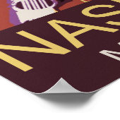 Nashville Music City USA Poster (Ecke)