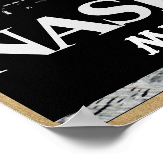 Nashville Music City USA Poster (Ecke)