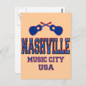 Nashville, Music City USA Postkarte (Vorne/Hinten)