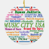 Nashville-Musik-Stadt Keramikornament (Hinten)
