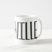 Nashville-Musik-Stadt-Logo-Tasse Kaffeetasse (VorderseiteRechts)