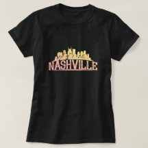 Nashville-Musik-Stadt USA-T - Shirts und -zusätze