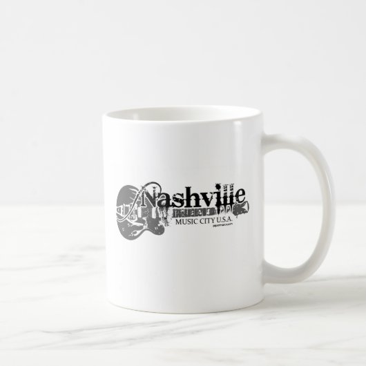 Nashville-Musik-Stadt USA-Tasse Kaffeetasse (Rechts)