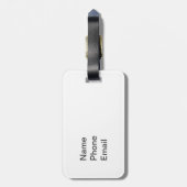 Nashville-Musiknoten Gepäckanhänger (Rückseite vertikal)