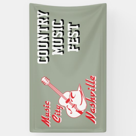 Nashville. Musikstadt Banner (Vertikal)