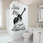 Nashville. Musikstadt Duschvorhang (Beispiel)