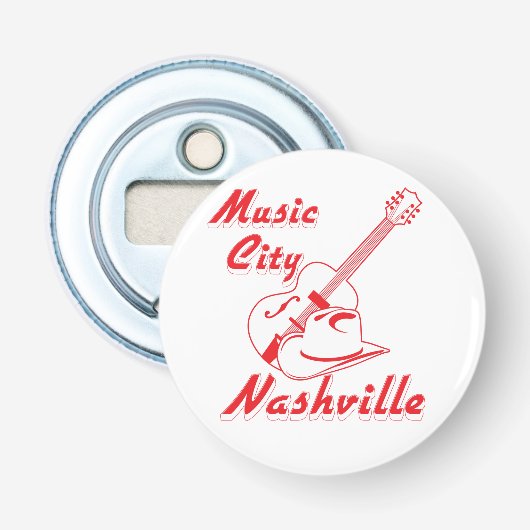 Nashville. Musikstadt Flaschenöffner (Vorderseite)