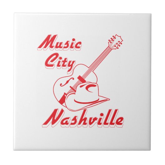 Nashville. Musikstadt Fliese (Vorderseite)