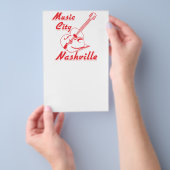 Nashville. Musikstadt Flyer (Handgriff)