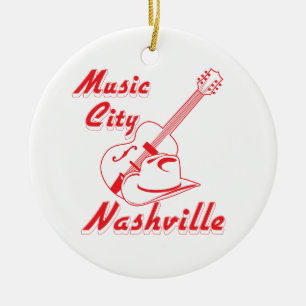 Nashville. Musikstadt Keramik Ornament