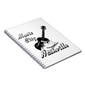 Nashville. Musikstadt Notizblock (Rechte Seite)