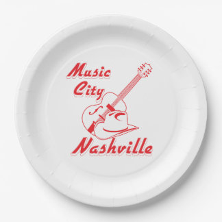 Nashville. Musikstadt Pappteller