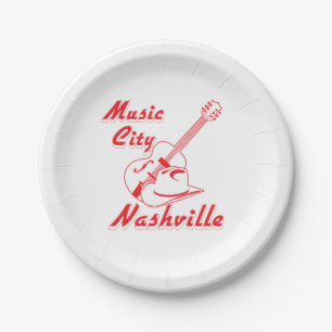 Nashville. Musikstadt Pappteller