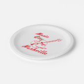 Nashville. Musikstadt Pappteller (Schrägansicht)