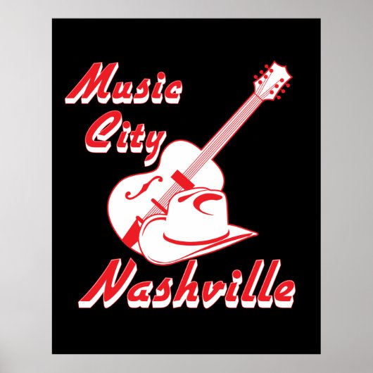 Nashville. Musikstadt Poster (Vorne)