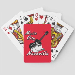 Nashville. Musikstadt Spielkarten