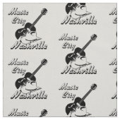 Nashville. Musikstadt Stoff (Muster)