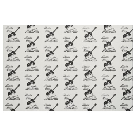 Nashville. Musikstadt Stoff (Fat Quarter (45,7 x 55,9 cm))