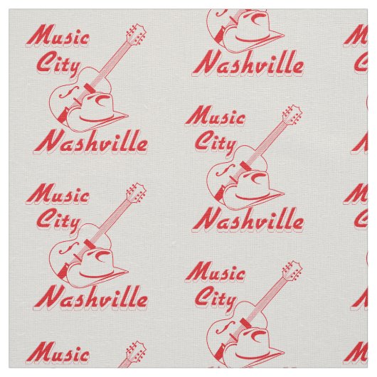 Nashville. Musikstadt Stoff (Muster)