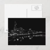 Nashville nachts postkarte (Vorne/Hinten)