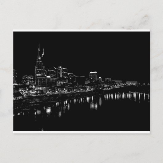 Nashville nachts postkarte (Vorderseite)