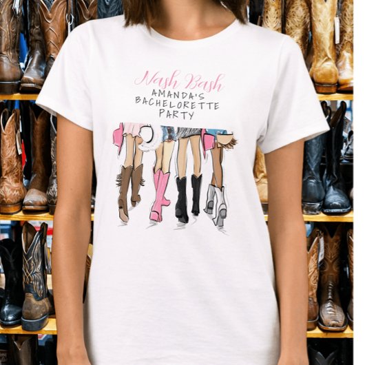 Nashville Nash Bash Bride Bachelorette Fashion T-Shirt
