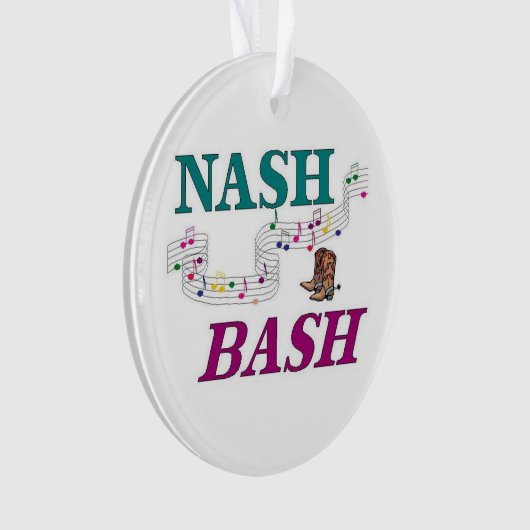 Nashville Nash Bash Music Ornament (Vorderseite)