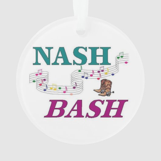 Nashville Nash Bash Music Ornament (Rückseite)