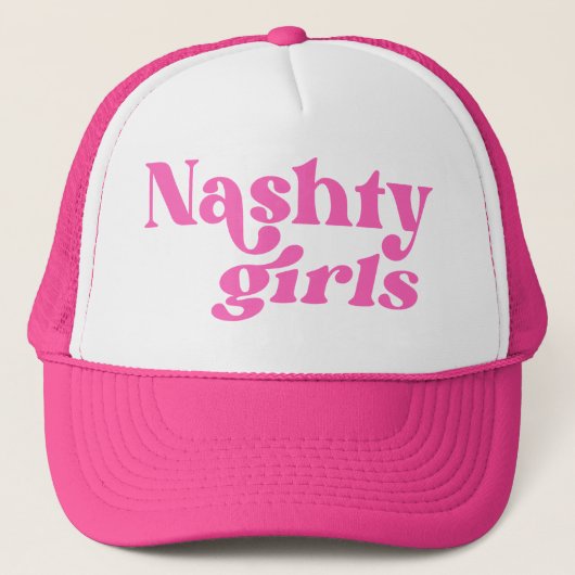 Nashville Nashty Girls Bachelorette Wochenende Truckerkappe (Vorderseite)